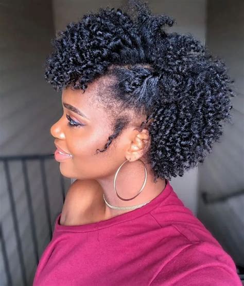 black natural hairstyles short hair